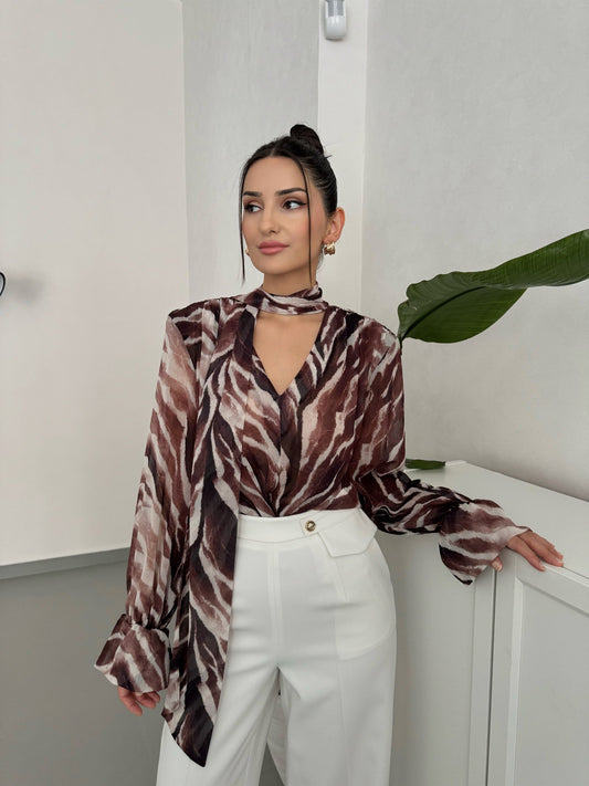 Neck-Tied Blouse