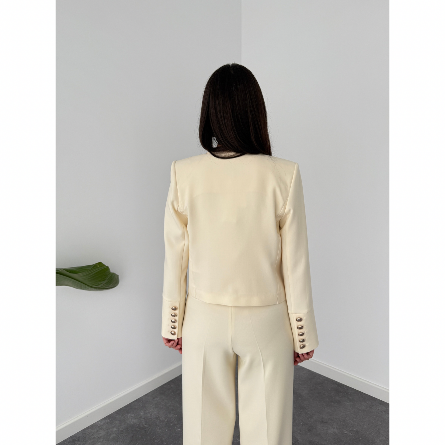 Angela Gold Buttoned Set