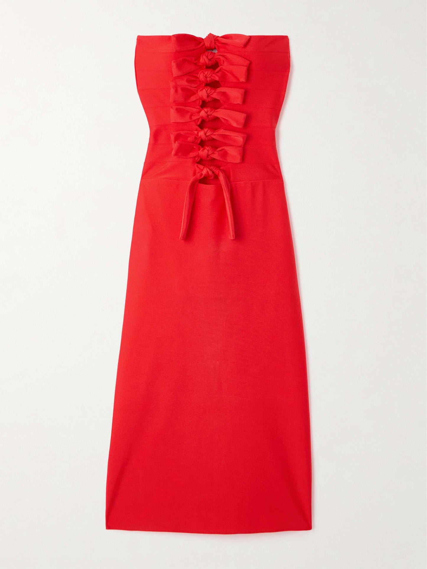 Knotted Cutout  Midi Dress